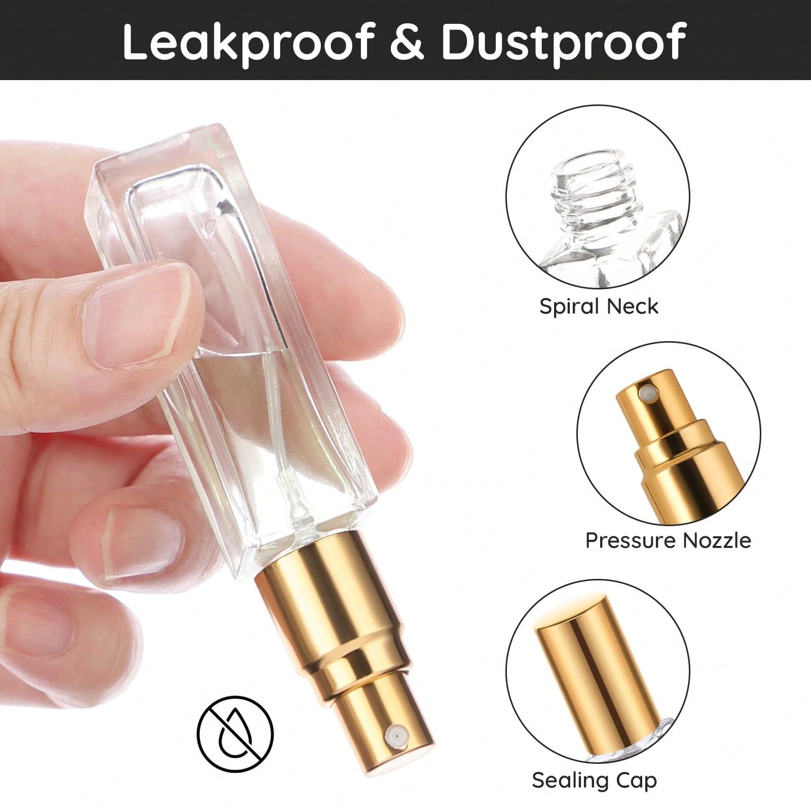 10 портативных стеклянных флак – обзор и цена Room Spray Bottle